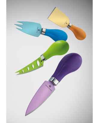 Set de 4 cutite pentru branzeturi, diverse culori - ZASSENHAUS